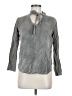 Freeloader 100% Cotton Gray 3/4 Sleeve Blouse Size L - photo 1