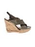 Stuart Weitzman Green Wedges Size 8 1/2 - photo 1