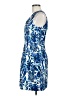 H&M 100% Polyester Print Blue Cocktail Dress Size 6 - photo 5