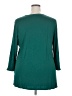 Tommy Hilfiger 100% Polyester Solid Teal 3/4 Sleeve Blouse Size XXL - photo 2