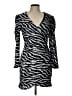 Bardot 100% Nylon Animal Print Silver Cocktail Dress Size 10 - photo 1