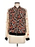 Dorothy Perkins 100% Polyester Floral Multi Color Ivory Jacket Size 6 - photo 1
