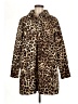 Aligne Animal Print Brown Coat Size 8 - photo 1