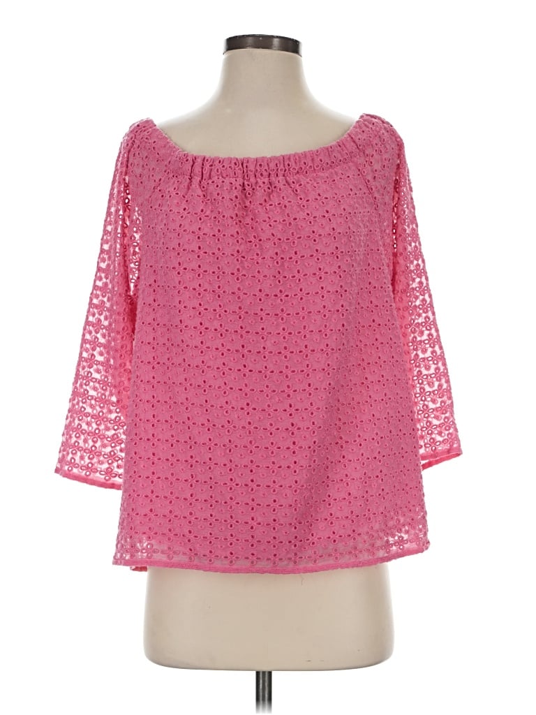 Pre-owned Tommy Hilfiger 3/4 Sleeve Blouse In Pink