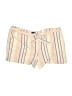 Ann Taylor LOFT 100% Cotton Stripes Ivory Shorts Size L - photo 1