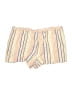 Ann Taylor LOFT 100% Cotton Stripes Ivory Shorts Size L - photo 2