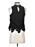 iris 100% Polyester Black Sleeveless Blouse Size S - photo 2