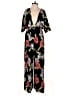 Urban Outfitters 100% Polyester Floral Black Jumpsuit Size XS - photo 1
