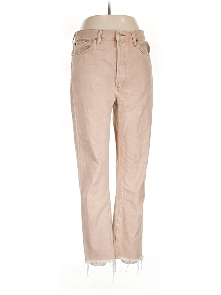 Pre-owned Re/done Jeans In Tan