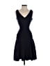 Ann Taylor 100% Polyester Solid Blue Ivory Cocktail Dress Size 2 - photo 1
