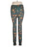 Lularoe Print Teal Leggings Size 1X (estimated) - photo 2