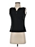 Donna Ricco 100% Polyester Black Sleeveless Blouse Size 2 Petite - photo 1