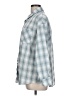 Unbranded 100% Polyester Plaid Blue Long Sleeve Blouse Size L - photo 5