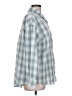 Unbranded 100% Polyester Plaid Blue Long Sleeve Blouse Size L - photo 4