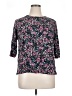J.Jill Floral Black 3/4 Sleeve Blouse Size XL - photo 1