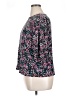 J.Jill Floral Black 3/4 Sleeve Blouse Size XL - photo 5