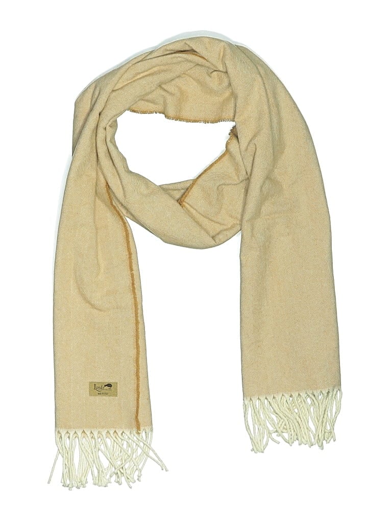 Pre-owned Assorted Brands Scarf In Tan