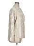 Gap Stripes Ivory Long Sleeve Button-Down Shirt Size XL - photo 4