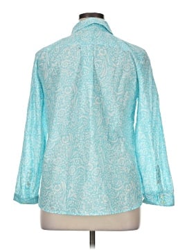 Talbots 3/4 Sleeve Button-Down Shirt (view 2)