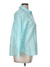 Talbots Paisley Teal 3/4 Sleeve Button-Down Shirt Size XL Petite - photo 4