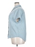 Dylan 100% Cotton Blue Short Sleeve Blouse Size 18 - photo 5