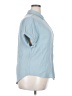 Dylan 100% Cotton Blue Short Sleeve Blouse Size 18 - photo 4