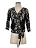 Venus 100% Viscose Black 3/4 Sleeve Blouse Size 4 - photo 1