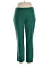 JM Collection Solid Green Active Pants Size 14W - photo 1