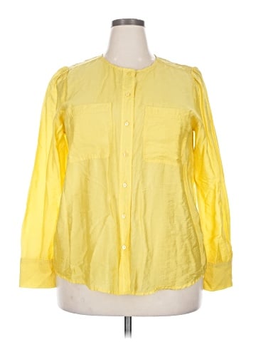 Worthington 3/4 Sleeve Button-Down Shirt (view 1)