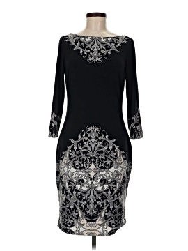 cache black dress 1990s Cache Black Crochet Dress main image 0