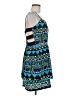 Bebe 100% Polyester Print Blue Casual Dress Size M - photo 4