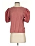 MNG Burgundy Short Sleeve Blouse Size XS - photo 1