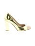 J.Crew Color Block Gold Heels Size 7 1/2 - photo 1