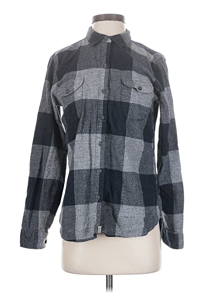 Pre-owned Woolrich Long Sleeve Button Down Shirt In Gray