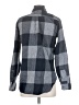 Woolrich 100% Organic Cotton Plaid Gray Long Sleeve Button-Down Shirt Size S - photo 2