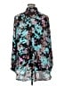 Boutique + Floral Black Long Sleeve Blouse Size 1X Plus - photo 2