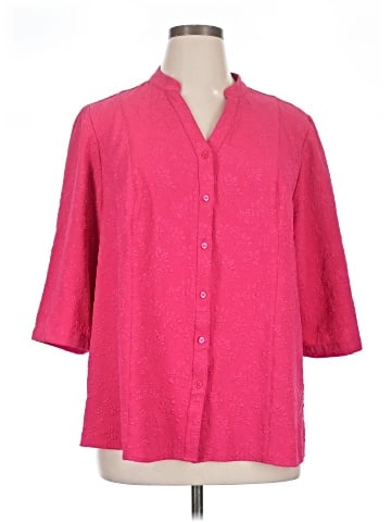 Maggie Barnes for Catherines 3/4 Sleeve Blouse (view 1)