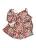 Aqua Green Print Pink Swimsuit Top Size 22 - photo 1