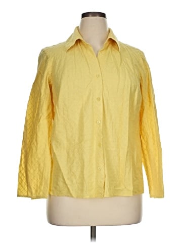 Sigrid Olsen Sport 3/4 Sleeve Button-Down Shirt (view 1)
