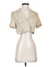Zara Tan Short Sleeve Blouse Size XS - photo 1