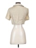 Zara Tan Short Sleeve Blouse Size XS - photo 2