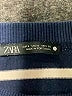 Zara 100% Cotton Stripes Blue Pullover Sweater Size S - photo 7