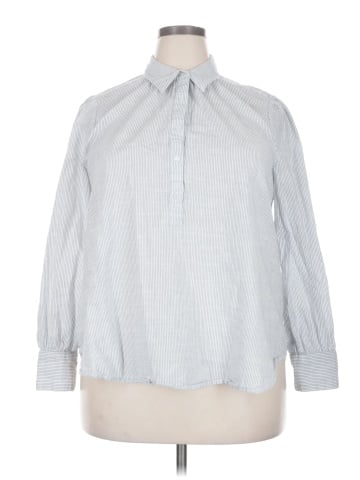 Lane Bryant Long Sleeve Button-Down Shirt (view 1)