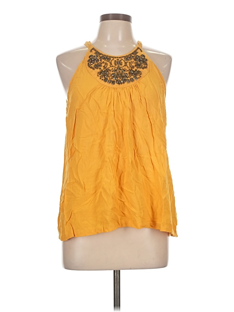 Pre-owned Assorted Brands Sleeveless Blouse In Yellow