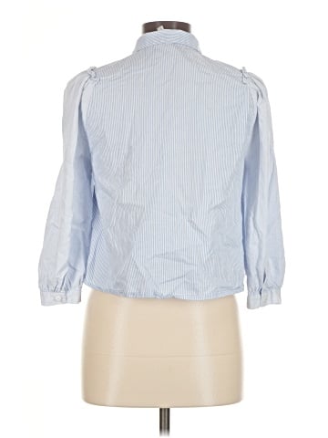 Zara TRF 3/4 Sleeve Button-Down Shirt (view 2)