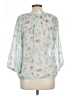 Love Potion Blue 3/4 Sleeve Blouse Size L - photo 2