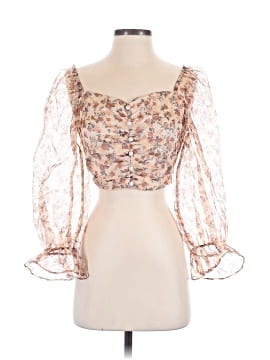 Beige Botany Long Sleeve Blouse
