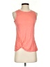Athleta 100% Linen Orange Sleeveless Top Size XXS - photo 1