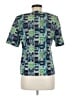 Unbranded Teal Short Sleeve Blouse Size M (estimated) - photo 2