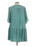 Unbranded Solid Teal Casual Dress Size L - photo 2